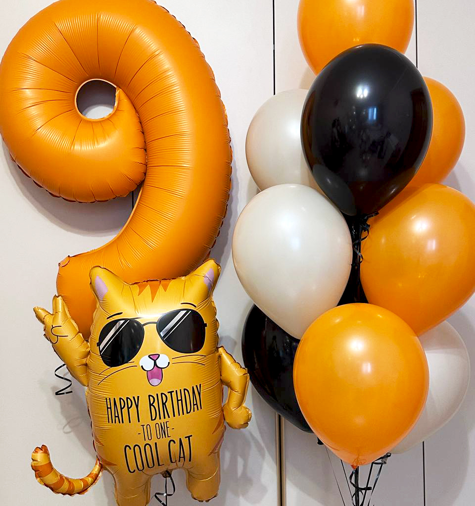 Готовое оформление  "Шары на день рождения"